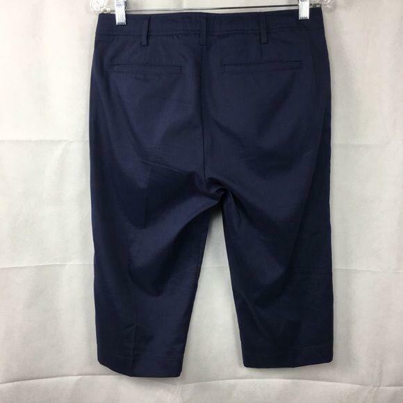 Cracked‎ Wheat Shorts Womans Sz 6 Navy Blue Golf Long Bermuda Crop Stretch - Picture 3 of 5